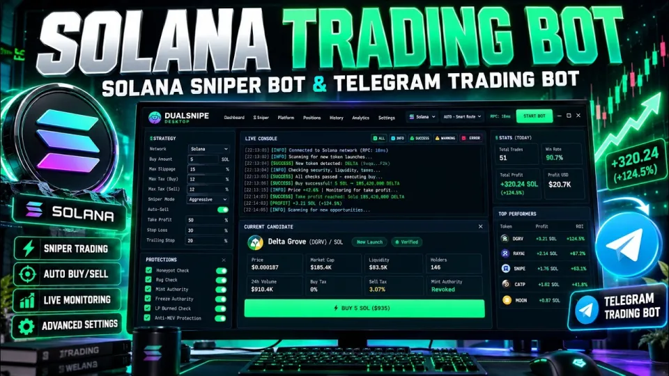 Solana Trading Bot | Solana Sniper Bot & Telegram Trading Bot